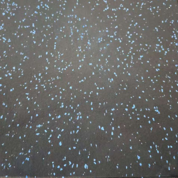 Luxe Series Gym Flooring | 20mm Black with Blue Fleck