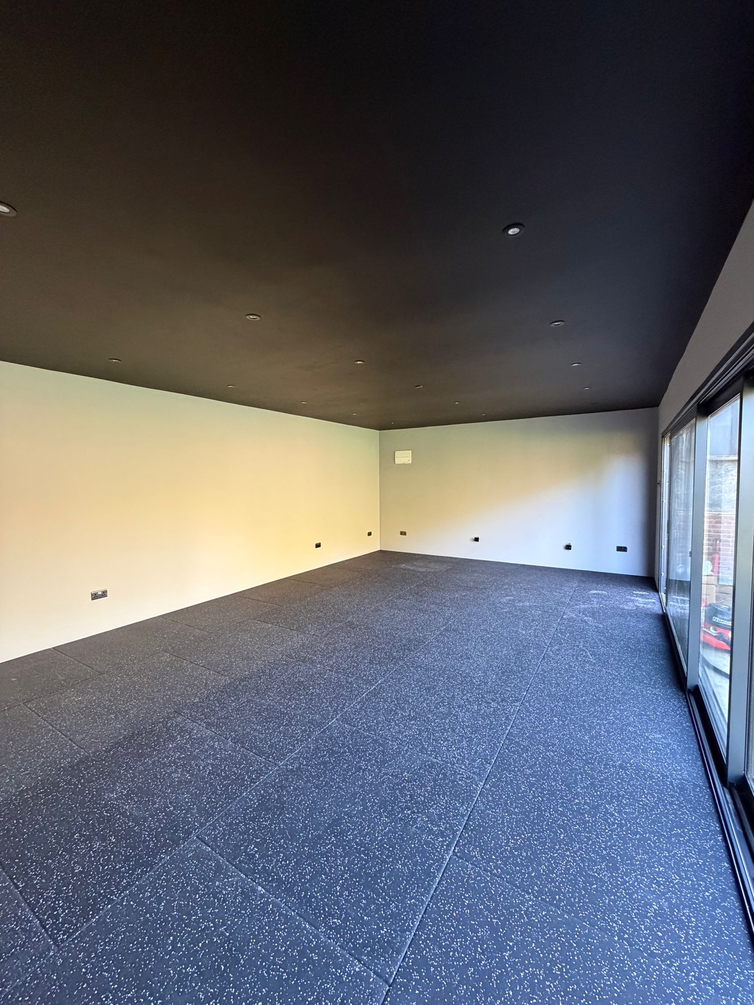 Black with Grey Fleck | Luxe Series Gym Flooring | 15mm | 20mm
