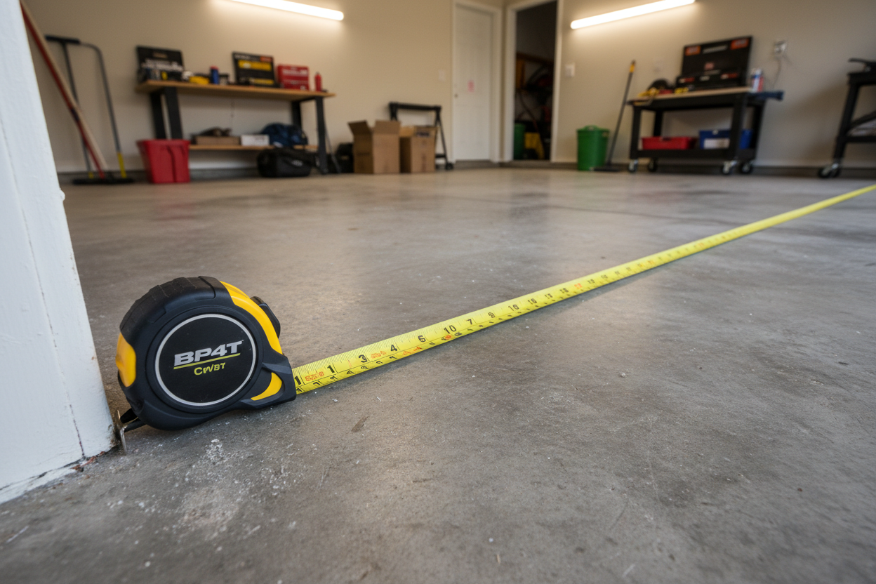 measure the gym floor space