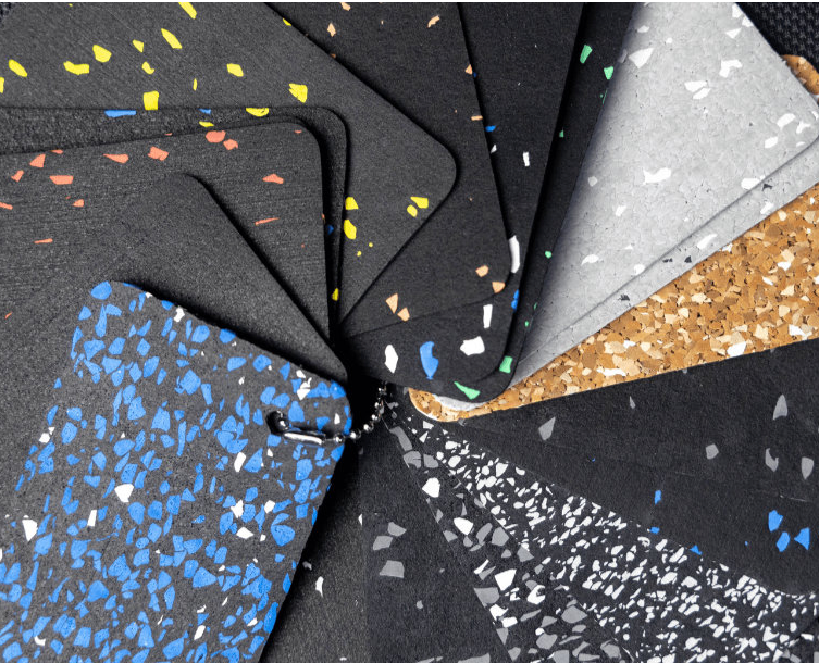 Various gym flooring finishes